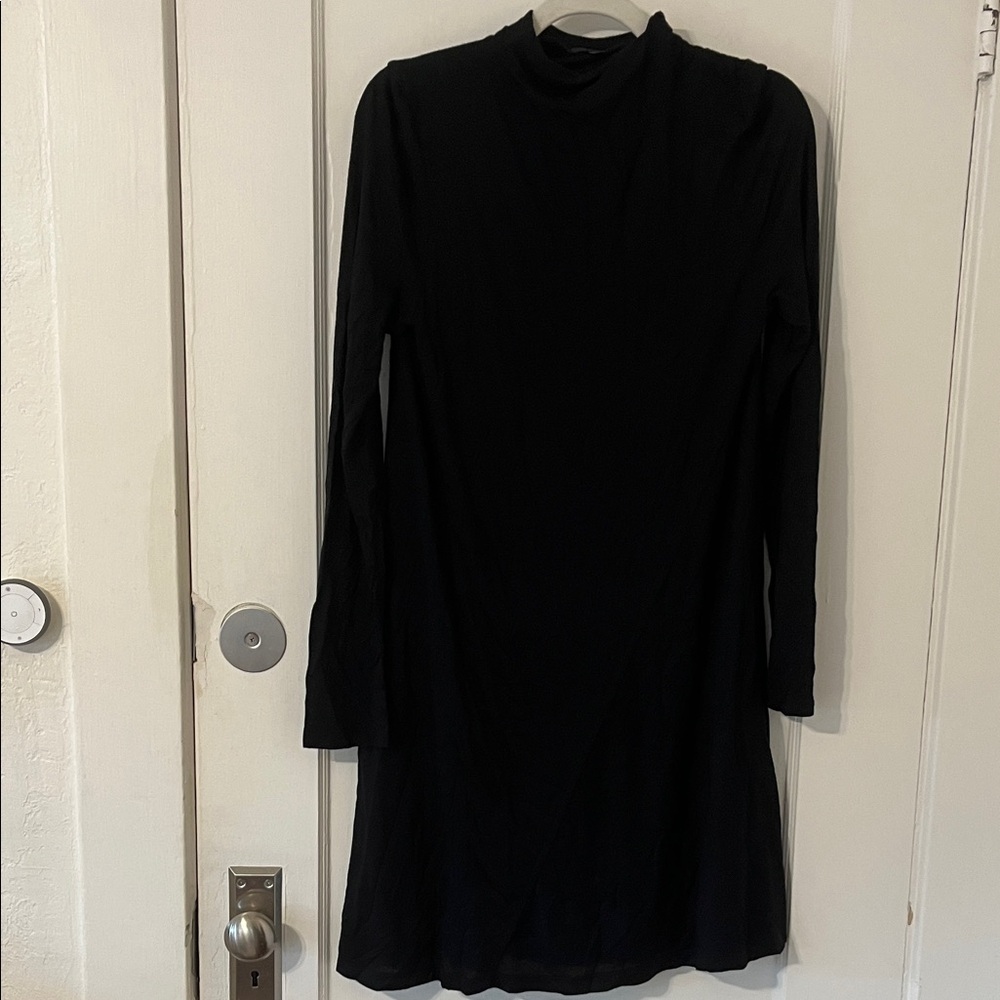 ATM Anthony Thomas Melillo Elegant Black Long Sleeve Dress